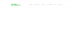 Desktop Screenshot of mbpharma.net